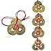 Pangda 5 Sets Chinese Coins Fortune Coin Feng Shui Coins Lucky Coins I-Ching Coins with Red String