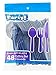 Navy Blue Heavy Duty Plastic Cutlery Sets - 32 Spoons, 32 Forks, 32 Knives - 2 packs of 48 each, 96 pcs total - Dark Blue