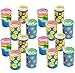 Kicko Mini Kaleidoscope Prism Toy 1.75 Inches - Pack of 16 - Assorted Colors and Designs Mini Prism - for Kids - Party Favors, Bag Stuffers, Fun, Prize