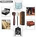 Shoe Shine Brush Kit Has Full-Size Horsehair Brush, Applicator and Suede Brushes, Large Buffing Cloth