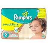 Pampers Swaddlers Disposable Diapers Size 6, 17 Count, JUMBO