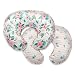 Boppy Boutique Pillow Cover, Pink White Floral Duet, Minky Fabric in a fashionable two-sided design, Fits ALL Boppy Nursing Pillows and Positioners