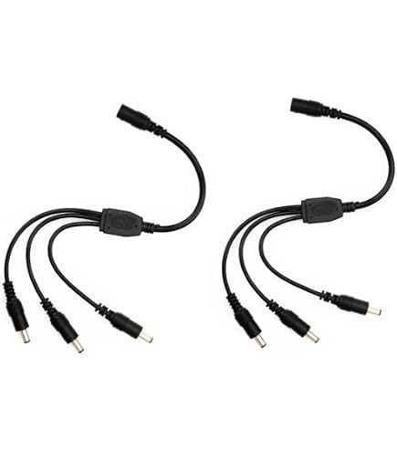 JacobsParts Alligator Clips To 5.5x2.1mm Male Plug Cable - 10-Inch Connector For LED Strips, CCTV, Routers, 12V Batteries - View #8