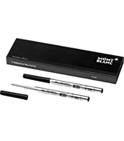 Amazon.com : Montblanc Rollerball Refills (F) Mystery Black 105162