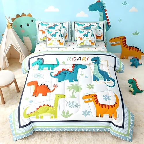 Feelyou Dinosaur 7 Pieces Bedding Set