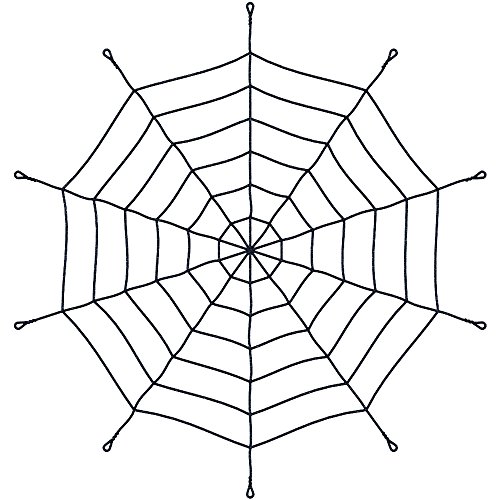 Colonel Pickles Novelties Spider Web 5 Foot Rope With Spider
