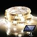 Solar String Lights, BESWILL Flexible&Cuttable 16.4 Feet LED Super Bright Solar Strip Lights with 2 Lighting Modes, Suitable for Indoor and Outdoor Lighting Decorations(Waterproof)