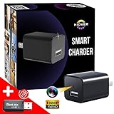 Hidden Spy Camera Charger Hidver 1080P Security Wireless cam Video Recorder for Nanny/Housekeeper, Cam with Motion Detection for Home, Car, Office and Outdoor Use