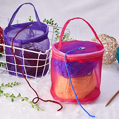 3 Storage+Baskets+Knitting+Plastic+Traveling