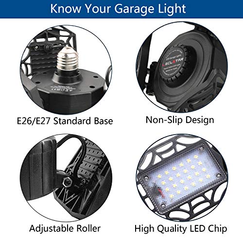 4 2+Pack+LED+Garage+Lights+Multi+Position