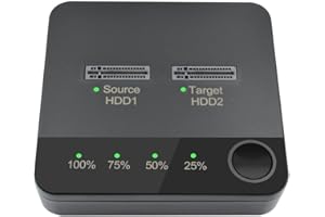 Luejnbogty 1 Set M.2 Duplicator M.2 Dual Bay SSD Enclosure External Hard Disk Docking Station M.2 Duplicator Solid State Driv