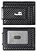 Toughergun Genuine Leather Magnetic Front Pocket Money Clip Wallet RFID Blocking(Weaved Black Top Notch)