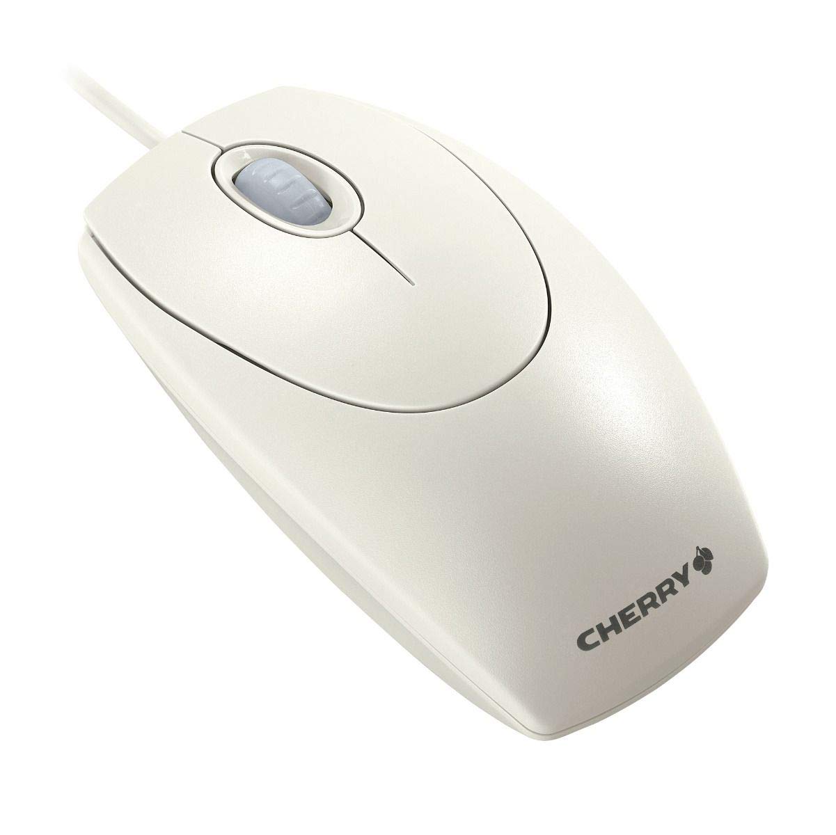 CHERRY WheelMouse, Wired Mouse, Symmetrical Design for Right and Left-Handers, Optical Sensor, USB Connection