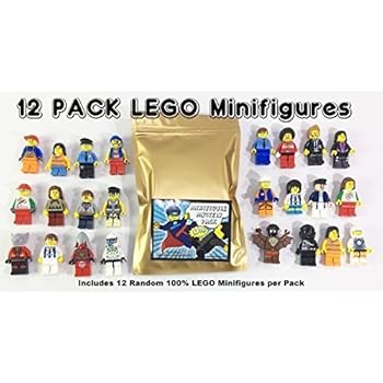 12 Random Lego Minifigures - Brand New - Excellent Assortment of Mini Figs w/all Body Parts; Hat, Hair or Helmet. New Lego Product