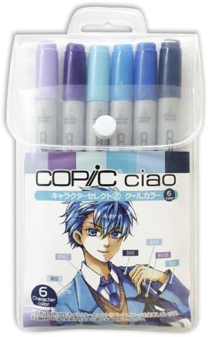 Copic Ciao Set of 6 Character Select 2 Cool Color