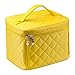 EN'DA Big Travel Cosmetic Case Large toiletries bag with quality zipper durable handy Makeup bags (Yellow)
