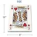 EasyGoProducts 8” X 11” Super Big Giant Playing Cards – Novelty Jumbo Cards for Kids, Teens Or Seniors – Large Print – Poker Full Deck of Cards - Lowest Price On Amazon