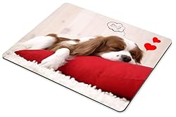 Smooffly Funny Dog Mouse Pad Red, Cute Puppy