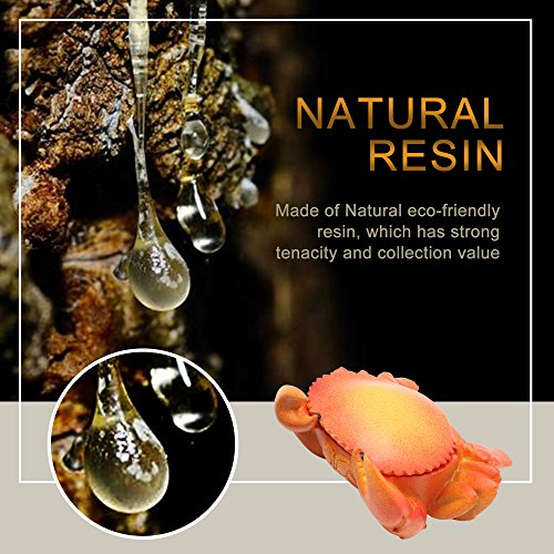 Rabbitroom Cigarette Ashtray with Lid, Creative Cigar Ash Tray, Cute Resin Ash Holder for Indoor Outdoor Home Office and Car (Crab) - Thumbnail 3