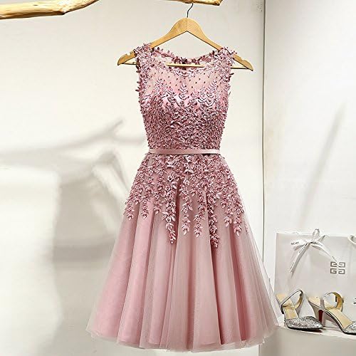 HDHG Evening dress banquet party engagement small dress wedding dress toast clothing bride short paragraph
