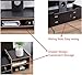 Wood Monitor Stand Riser with Adjustable Storage Organizer Laptop Stand Desk Organizer for Home Study Dorm Office (Black)thumb 2