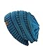NYFASHION101 Exclusive Unisex Two Tone Warm Cable Knit Thick Beanie Cap