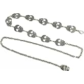 Women's Skull Chain Waist Belt, Skull Wallet Women's Waist Chain - Punk Jeans Waist Belt Pocket Chain - Halloween Waist Chain