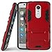 Axon 7 mini Case, ZTE Axon 7 mini Case, MicroP(TM) Dual Layer Armor Hard Slim Hybrid Kickstand Phone Cover Case for ZTE Axon 7 mini (Axon 7 mini Red Kickstand Case)