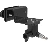 Holicfun Outdoor Security Camera Gutter Mount, Black | Universal 1/4"-20 adjustable bracket, compatible with Ring/Blink/Arlo cameras &amp; more, fit K-Style, Box &amp; Fascia gutters