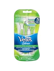Beauty: Gillette Venus Embrace Womens Disposable Razor, 3 Count (Pack of 2), Womens Razors / Blades - Gillette