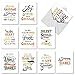 The Best Card Company - Variety Pack of 10 Assorted Blank All Occasions Notecards Box Set 4 x 5.12 Inch w/Envelopes Thank You, Men, Women (10 Designs, 1 Each) - Words of Appreciation M10019BK