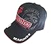 3D Embroidery U.S. Marines Corps Official Licensed Emblem Baseball Cap Hat Visor (Black)