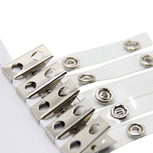 Happy Trees Destiny Metal Badge Clips with Strap clear ID Strap Clip