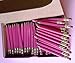 Half Pencils with Eraser - Golf, Classroom, Pew - Hexagon, Sharpened, #2 Pencil, Color - Pink, Box of 72 Pocket Pencils™