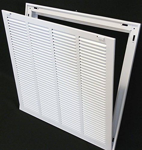 24" X 14 Steel Return Air Filter Grille for 1" Filter - Removable Face