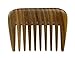 Meta-C Portable Hair/Beard Comb/Pick – Made Of One Whole Piece Of Natural Green Sandal Wood With Fragrant Scent (Wide Tooth)