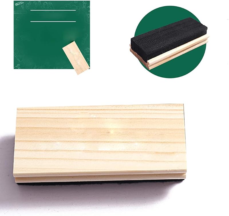 Uncle Paul Chalk Eraser Campus Style Pine Wood Blackboard Cleaner