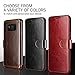 Galaxy S8 Case :: VRS x LUMION :: Drop Protection Cover :: Classy Slim Leather Wallet:: ID Credit Card Slot Holder for Samsung Galaxy S8 (Layered Dandy - Dark Brown)