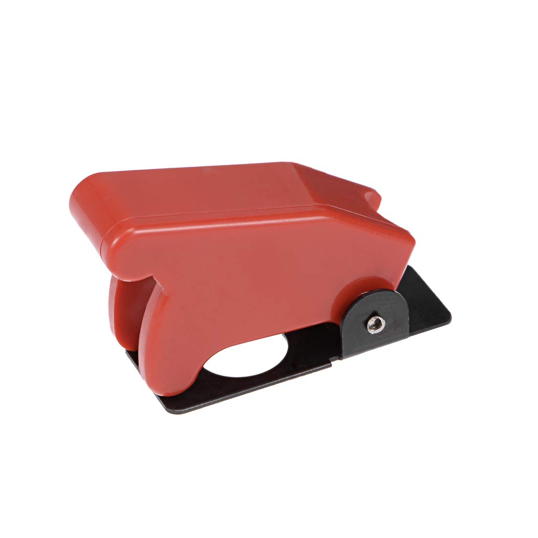 sourcing map Red Plastic Waterproof Spring Loaded Flip Security Cover Cap Guard for 12mm Toggle Switch