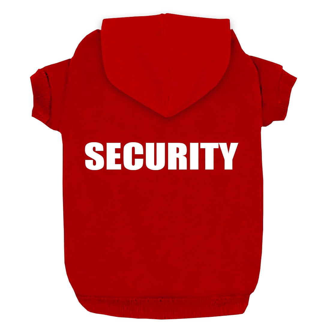 Izefia Security Dog Hoodies Clothes Apparel Winter Sweatshirt Warm Sweater Cotton Puppy Hoodie for Small Dog Medium Large Cat Red, 5XL