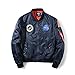 AVIDACE Mens Bomber Jacket Nylon with 3 Patches Patterns