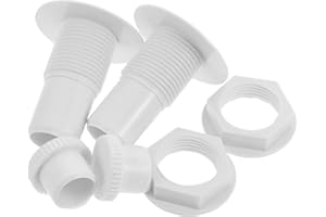 jojofuny 2 Sets Freezer Drain Hole Stoppers Plastic Plugs Threaded Cooler Drain Plugs for Refrigerators Chest