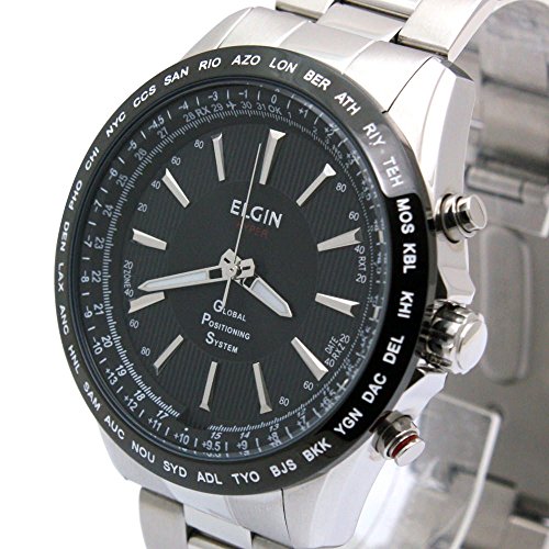 ELGIN GPS Satellite radio controlled watch Quartz Men's Watch GPS2000S