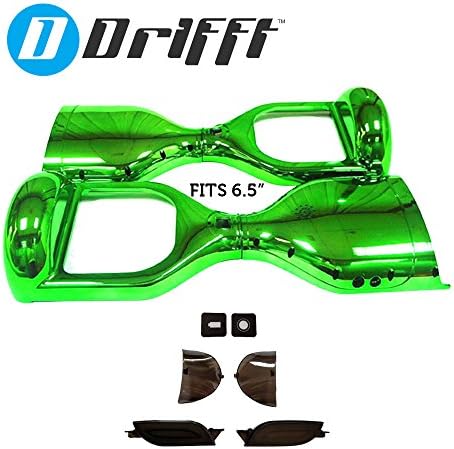 6.5" Hoverboard Shell Replacement in Green Chrome for 6.5 inch Smart Self Balance Scooter