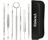 ESARORA Blackhead Remover - 7 Exctraction Tools, Pimple Exctractor Professional, Blemish Exctractor, Pimple Popper, Blackhead Extractor Acne Exctractor