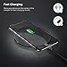 LETSCOM 15W Wireless Charger, Qi-Certified Fast Wireless Charging Pad Ultra Slim, Compatible with iPhone 11/11 Pro/XS Max/XR/XS/X/8/8+/Airpods, Galaxy Note 10/Note 10+/S10/S10+/S9/S8 (No AC Adapter)
