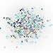 QIMYAR Nail Art Splarkly Laser Butterfly Sequin Acrylic Paillettes Holographic Glitter Fakes Tips 12 Colors