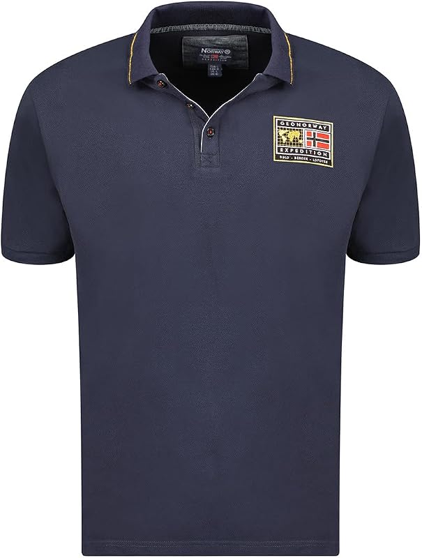 Kariteama Men - Polo da Uomo Classica - Polo in Cotone a Maniche Corte con Colletto a Bottone - Casual Shirt Top Regular Classic - Primavera Estate (Nero M), Nero, M