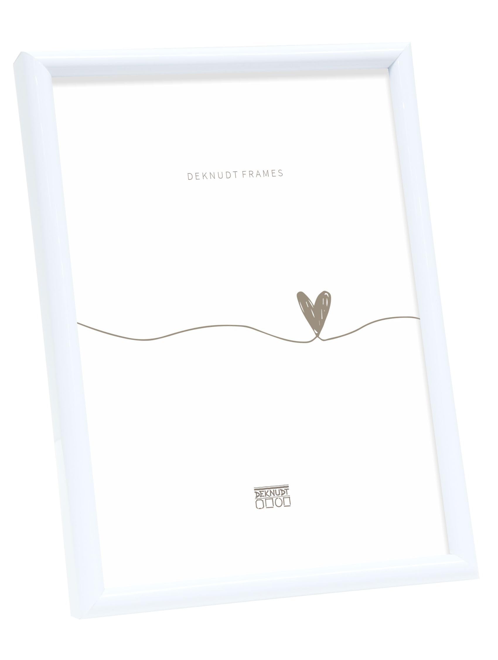 Deknudt Frames Resin Photo Frame Gold, plastic, white, 20 x 30 cm โ image 1