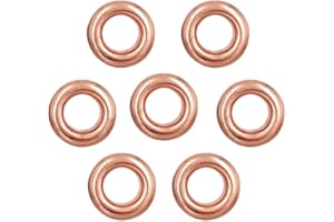 EZQNIRK Metal Eyelets Grommet Hole Ring with Washer,Rose Gold,10mm 40PCS